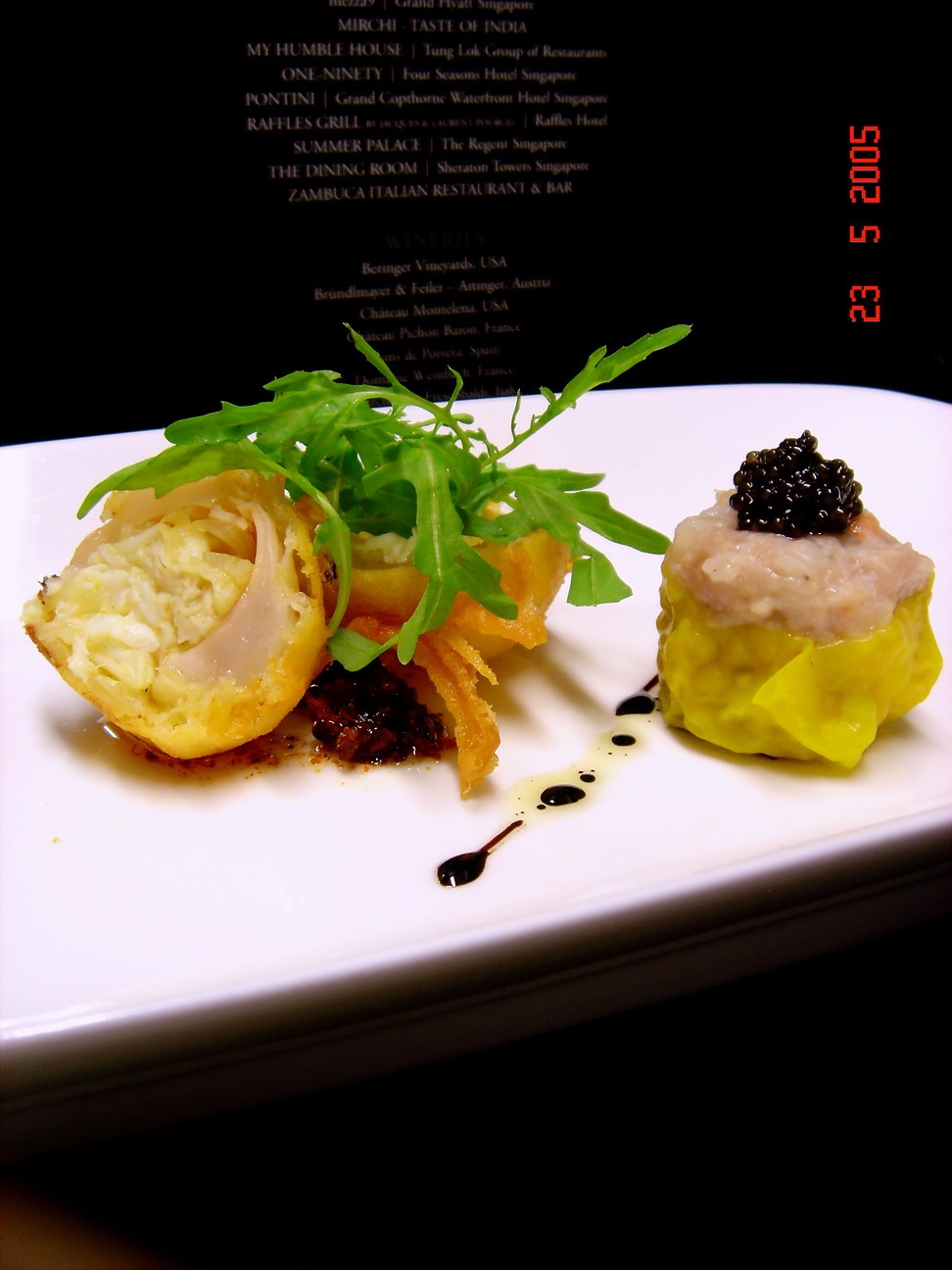 Crispy Crabmeat Lychee and Shaomai Caviar