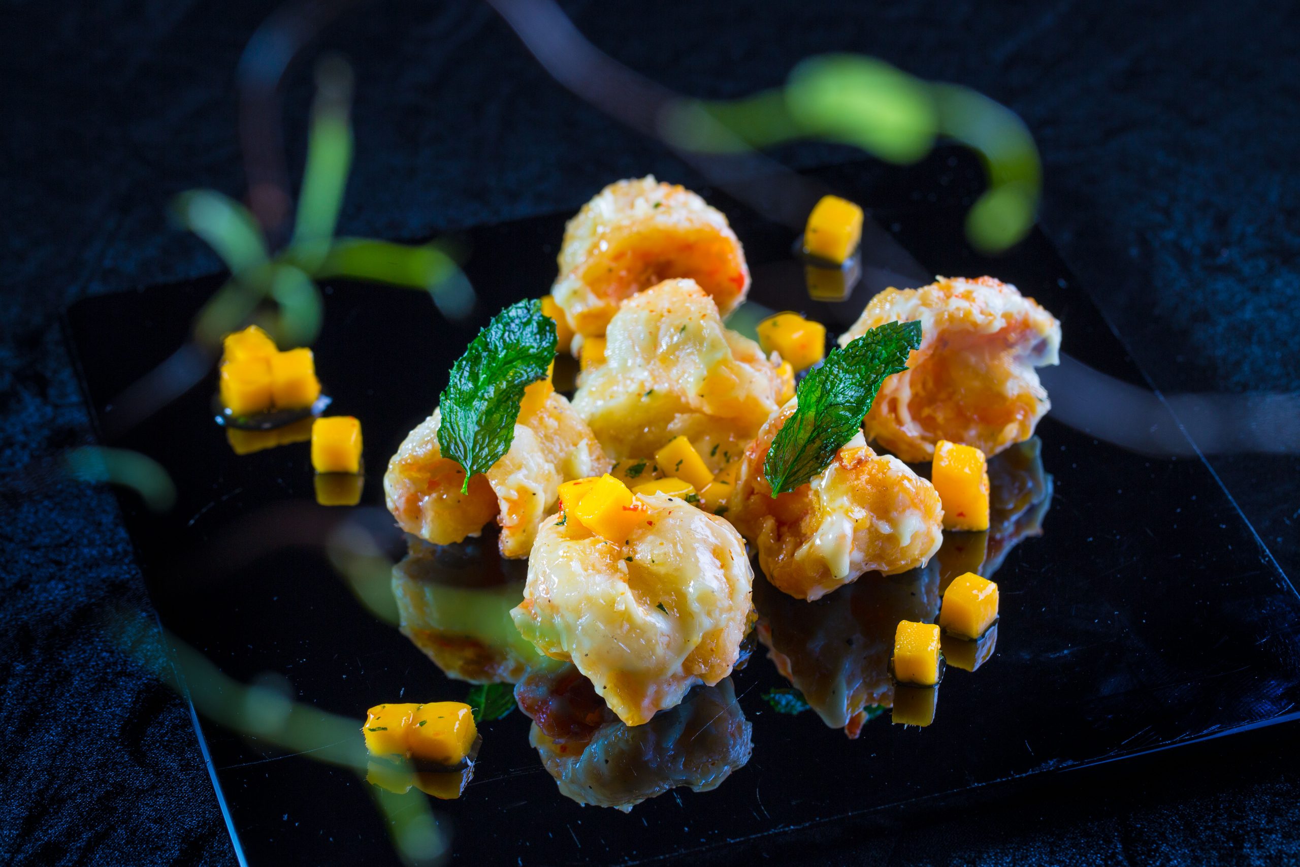 Prawn with Passion fruit Mayo